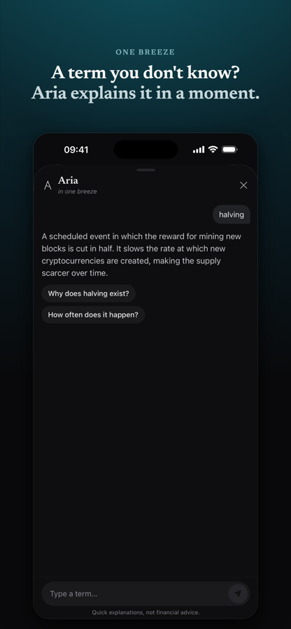 Aria, the One Breeze assistant