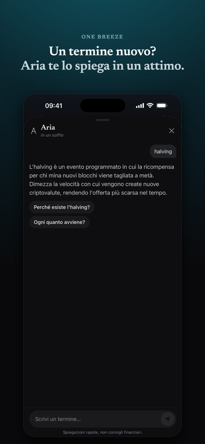 Aria, l'assistente di One Breeze
